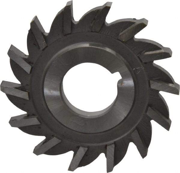 Made in USA - 2" Diam x 3/16" Width of Cut, 14 Teeth, High Speed Steel Side Milling Cutter - Straight Teeth, Uncoated - Apex Tool & Supply