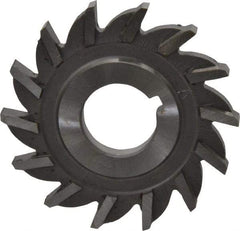 Made in USA - 2" Diam x 3/16" Width of Cut, 14 Teeth, High Speed Steel Side Milling Cutter - Straight Teeth, Uncoated - Apex Tool & Supply