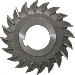 Made in USA - 3" Diam x 1/4" Width of Cut, 20 Teeth, High Speed Steel Side Milling Cutter - Straight Teeth, Uncoated - Apex Tool & Supply