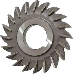 Made in USA - 3" Diam x 11/32" Width of Cut, 20 Teeth, High Speed Steel Side Milling Cutter - Straight Teeth, Uncoated - Apex Tool & Supply