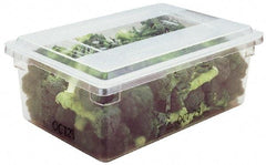 Rubbermaid - Rectangular, Clear Polycarbonate Food Tote Box - 12" High x 18" Wide x 26" Long - Apex Tool & Supply