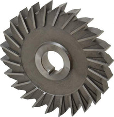 Made in USA - 5" Diam x 5/8" Width of Cut, 24 Teeth, High Speed Steel Side Milling Cutter - Straight Teeth, Uncoated - Apex Tool & Supply