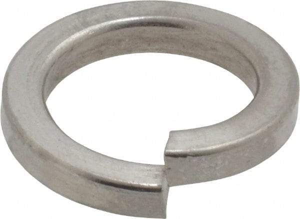 Value Collection - M14, 14.2mm ID, 3mm Thick High Collar Split Lock Washer - 18-8 Austenitic Grade A2 Stainless Steel, Uncoated, 14.2mm Min ID, 14.7mm Max ID, 21.1mm Max OD - Apex Tool & Supply
