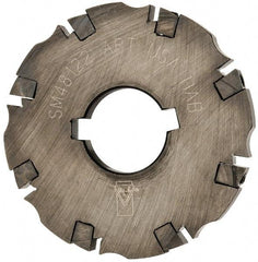 APT - Arbor Hole Connection, 3/8" Cutting Width, 1-1/16" Depth of Cut, 4" Cutter Diam, 1-1/4" Hole Diam, 8 Tooth Indexable Slotting Cutter - SM48 Toolholder, CTA 2 Insert, Neutral Cutting Direction - Apex Tool & Supply