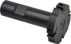 APT - Shank Connection, 3/8" Cutting Width, 9/16" Depth of Cut, 2" Cutter Diam, 4 Tooth Indexable Slotting Cutter - 3/4" Shank Diam, SM24 Toolholder, CTA 2 Insert, Right Hand Cutting Direction - Apex Tool & Supply