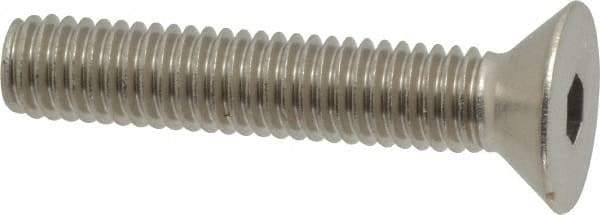 Value Collection - 3/8-16 UNC Hex Socket Drive, 82° Flat Screw - Grade 316 Stainless Steel, Fully Threaded, 2" OAL - Apex Tool & Supply