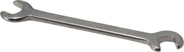 Blackhawk by Proto - 5/16" x 9/32" Standard Ignition Open End Wrench - 3-1/2" OAL, Double End, Satin Finish, 15° & 60° Head Angle - Apex Tool & Supply