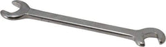 Blackhawk by Proto - 5/16" x 9/32" Standard Ignition Open End Wrench - 3-1/2" OAL, Double End, Satin Finish, 15° & 60° Head Angle - Apex Tool & Supply