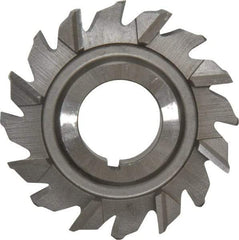 Made in USA - 2-1/2" Diam x 1/2" Width of Cut, 16 Teeth, High Speed Steel Side Milling Cutter - Staggered Teeth, Uncoated - Apex Tool & Supply