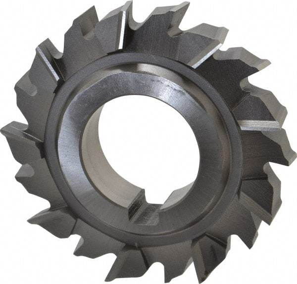 Made in USA - 3" Diam x 5/8" Width of Cut, 18 Teeth, High Speed Steel Side Milling Cutter - Staggered Teeth, Uncoated - Apex Tool & Supply