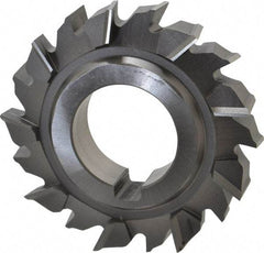 Made in USA - 3" Diam x 5/8" Width of Cut, 18 Teeth, High Speed Steel Side Milling Cutter - Staggered Teeth, Uncoated - Apex Tool & Supply