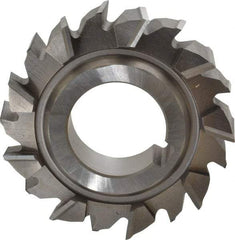 Made in USA - 3" Diam x 3/4" Width of Cut, 18 Teeth, High Speed Steel Side Milling Cutter - Staggered Teeth, Uncoated - Apex Tool & Supply