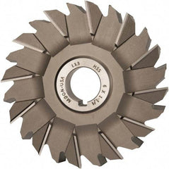 Made in USA - 6" Diam x 1-1/4" Width of Cut, 24 Teeth, High Speed Steel Side Milling Cutter - Staggered Teeth, Uncoated - Apex Tool & Supply