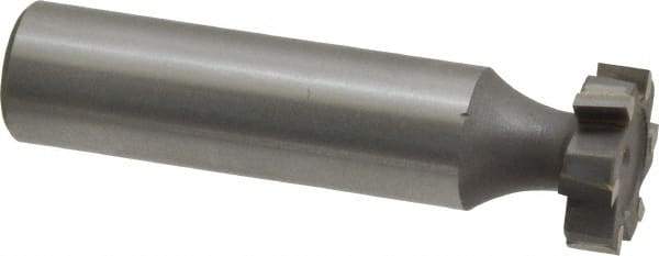 Made in USA - 5/8" Diam x 3/16" Face Width, Carbide-Tipped, 6 Teeth, Shank Connection Woodruff Keyseat Cutter - Uncoated, 2-3/16" OAL x 1/2" Shank, Staggered Teeth, ANSI 605, Old Standard 61 - Apex Tool & Supply