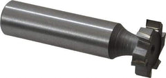 Made in USA - 3/4" Diam x 3/16" Face Width, Carbide-Tipped, 6 Teeth, Shank Connection Woodruff Keyseat Cutter - Uncoated, 2-3/16" OAL x 1/2" Shank, Staggered Teeth, ANSI 606, Old Standard 9 - Apex Tool & Supply