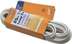 Southwire - 25', 18/2 Gauge/Conductors, White Indoor Replacement Cord - 2 Receptacles, 10 Amps, UL SPT-1 - Apex Tool & Supply