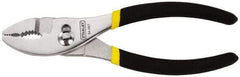 Stanley - 6-3/4" OAL, 1-7/16" Jaw Length, Slip Joint Pliers - 2 Positions, Serrated Jaw, Slip Joint Head, Slip Joint Plier Tool, Serrated Pipe Jaw - Apex Tool & Supply