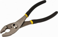 Stanley - 8" OAL, 1-45/64" Jaw Length, Slip Joint Pliers - 2 Positions, Serrated Jaw, Slip Joint Head, Slip Joint Plier Tool, Serrated Pipe Jaw - Apex Tool & Supply