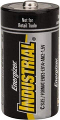 Ability One - Size C, Alkaline, Standard Battery - 1.5 Volts, Button Tab Terminal - Apex Tool & Supply