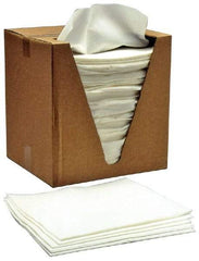 Ability One - Flat Fold General Purpose Wipes - 14-1/4" x 12-1/2" Sheet Size, White - Apex Tool & Supply