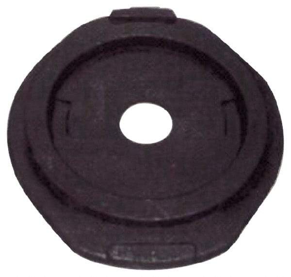 PRO-SAFE - Rubber Standard Channelizer Base - 25 Lb, Black - Apex Tool & Supply