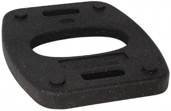PRO-SAFE - 18-1/2" Wide x 1.8" High Rubber Vertical Panel Rubber Base - 20 Lb, Black - Apex Tool & Supply