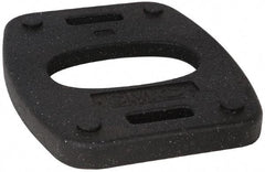 PRO-SAFE - 18-1/2" Wide x 1.8" High Rubber Vertical Panel Rubber Base - 20 Lb, Black - Apex Tool & Supply