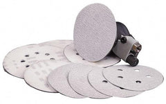 Made in USA - 6" Diam, 180 Grit, Silicon Carbide Hook & Loop Disc - Very Fine Grade, Coated, B Weight Paper Backing, - Apex Tool & Supply