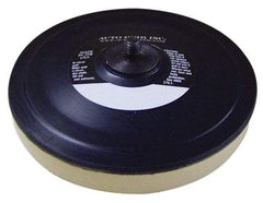 AutoQuip - 6" Diam Hook & Loop Disc Backing Pad - Medium Density, 10,000 RPM - Apex Tool & Supply