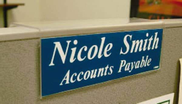 NMC - Acrylic Wall Sign Holder - 8-1/2 Inch Width x 2-1/2 Inch Holder Height - Apex Tool & Supply