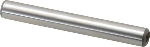 Jergens - 5/16" Diam x 2-1/2" Pin Length Alloy Steel Pull Out Dowel Pin - C 47-58 & C 60-64 (Surface) Hardness, 1 Beveled & 1 Threaded End - Apex Tool & Supply