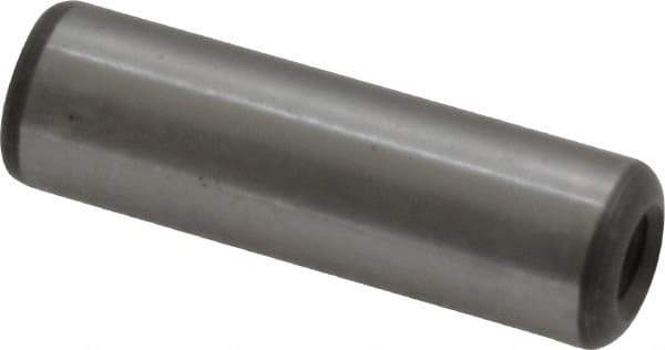Jergens - 3/8" Diam x 1-1/4" Pin Length Alloy Steel Pull Out Dowel Pin - C 47-58 & C 60-64 (Surface) Hardness, 1 Beveled & 1 Threaded End - Apex Tool & Supply