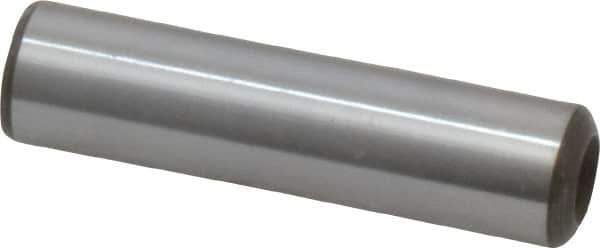 Jergens - 3/8" Diam x 1-1/2" Pin Length Alloy Steel Pull Out Dowel Pin - C 47-58 & C 60-64 (Surface) Hardness, 1 Beveled & 1 Threaded End - Apex Tool & Supply