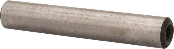 Jergens - 3/8" Diam x 2-1/4" Pin Length Alloy Steel Pull Out Dowel Pin - C 47-58 & C 60-64 (Surface) Hardness, 1 Beveled & 1 Threaded End - Apex Tool & Supply