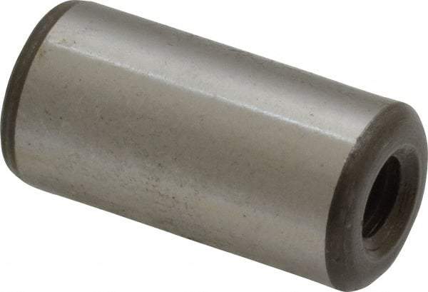 Jergens - 1/2" Diam x 1" Pin Length Alloy Steel Pull Out Dowel Pin - C 47-58 & C 60-64 (Surface) Hardness, 1 Beveled & 1 Threaded End - Apex Tool & Supply
