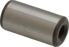 Jergens - 1/2" Diam x 1" Pin Length Alloy Steel Pull Out Dowel Pin - C 47-58 & C 60-64 (Surface) Hardness, 1 Beveled & 1 Threaded End - Apex Tool & Supply
