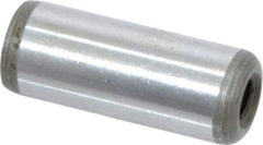 Jergens - 1/2" Diam x 1-1/4" Pin Length Alloy Steel Pull Out Dowel Pin - C 47-58 & C 60-64 (Surface) Hardness, 1 Beveled & 1 Threaded End - Apex Tool & Supply