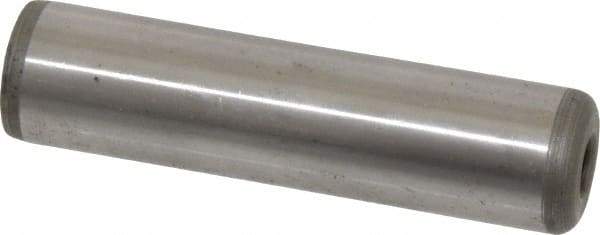 Jergens - 3/4" Diam x 2-1/2" Pin Length Alloy Steel Pull Out Dowel Pin - C 47-58 & C 60-64 (Surface) Hardness, 1 Beveled & 1 Threaded End - Apex Tool & Supply
