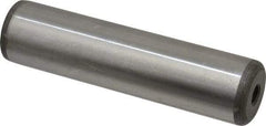 Jergens - 1" Diam x 4" Pin Length Alloy Steel Pull Out Dowel Pin - C 47-58 & C 60-64 (Surface) Hardness, 1 Beveled & 1 Threaded End - Apex Tool & Supply