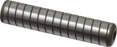 Jergens - 5/8" Diam x 3" Pin Length Alloy Steel Grooved Dowel Pin - C 47-58 & C 60-64 (Surface) Hardness, 1 Beveled & 1 Threaded End - Apex Tool & Supply