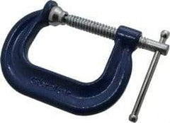 Gibraltar - Regular-Duty 2" Max Opening, 2" Throat Depth, Forged Steel Standard C-Clamp - 3,500 Lb Capacity, 0" Min Opening, Deep Throat - Apex Tool & Supply