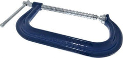 Gibraltar - Regular-Duty 8" Max Opening, 5" Throat Depth, Forged Steel Standard C-Clamp - 6,900 Lb Capacity, 0" Min Opening, Deep Throat - Apex Tool & Supply