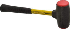 NUPLA - 32 oz Head 2" Face Diam Urethane Dead Blow Hammer - 13-11/16" OAL, Fiberglass Handle - Apex Tool & Supply