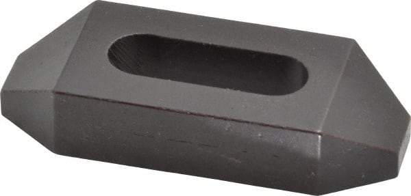 Gibraltar - 5/16, 3/8" Stud, Steel, Plain Strap Clamp - 13/16" Travel, 2-1/2" OAL x 1" Wide x 1/2" High, Black Oxide Finish, Tapered Nose - Apex Tool & Supply