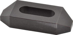 Gibraltar - 5/16, 3/8" Stud, Steel, Plain Strap Clamp - 13/16" Travel, 2-1/2" OAL x 1" Wide x 1/2" High, Black Oxide Finish, Tapered Nose - Apex Tool & Supply