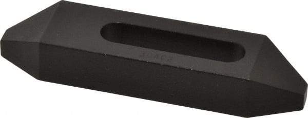 Gibraltar - 5/16, 3/8" Stud, Steel, Plain Strap Clamp - 1-7/16" Travel, 4" OAL x 1" Wide x 5/8" High, Black Oxide Finish, Tapered Nose - Apex Tool & Supply