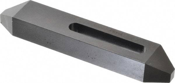 Gibraltar - 5/16, 3/8" Stud, Steel, Plain Strap Clamp - 2-3/16" Travel, 6" OAL x 1-1/8" Wide x 3/4" High, Black Oxide Finish, Tapered Nose - Apex Tool & Supply
