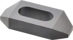 Gibraltar - 1/2" Stud, Steel, Plain Strap Clamp - 11/16" Travel, 2-1/2" OAL x 1-1/8" Wide x 1/2" High, Black Oxide Finish, Tapered Nose - Apex Tool & Supply
