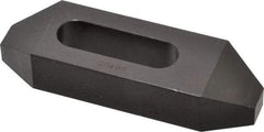 Gibraltar - 1/2" Stud, Steel, Plain Strap Clamp - 1-5/16" Travel, 4" OAL x 1-1/4" Wide x 3/4" High, Black Oxide Finish, Tapered Nose - Apex Tool & Supply