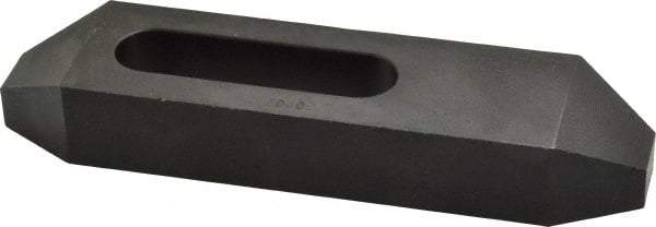 Gibraltar - 5/8" Stud, Steel, Plain Strap Clamp - 1-15/16" Travel, 6" OAL x 1-1/2" Wide x 7/8" High, Black Oxide Finish, Tapered Nose - Apex Tool & Supply